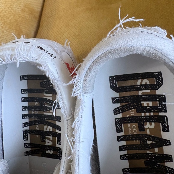 Golden Goose White and Green Star Sneakers - Picture 5 of 13